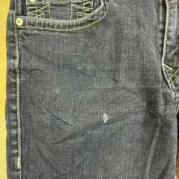 Vintage True Religion Dark Wash Denim Shorts Size 38 - Picture 4 of 6